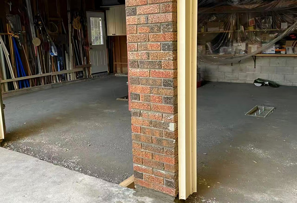Stouffville brick column restoration - after