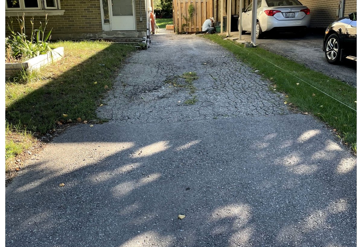 Scarborough driveway and exterior area - before