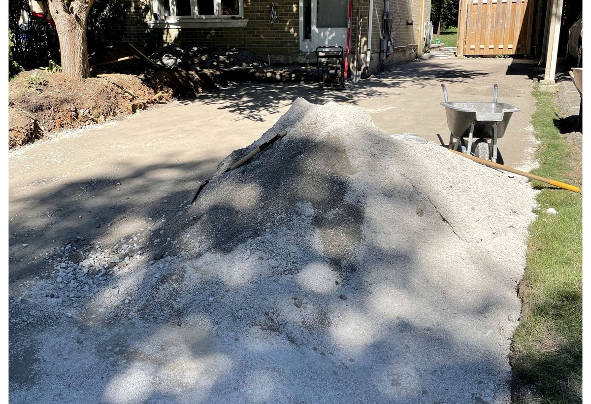 Scarborough driveway grading and base preparation