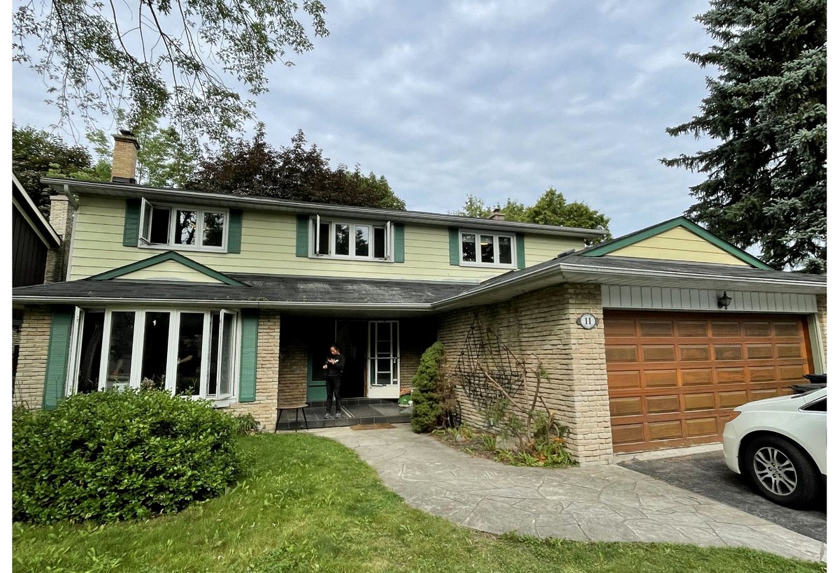 North York exterior renovation before