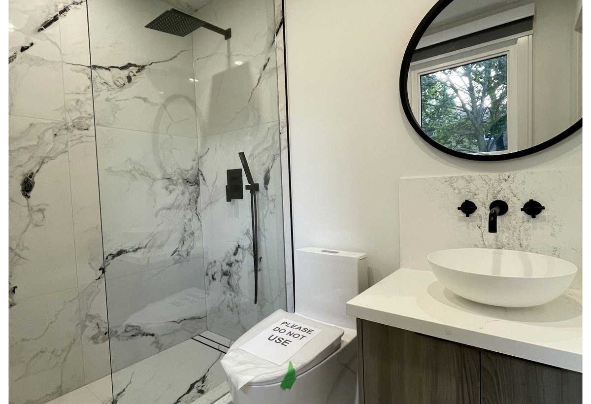 North York powder room after