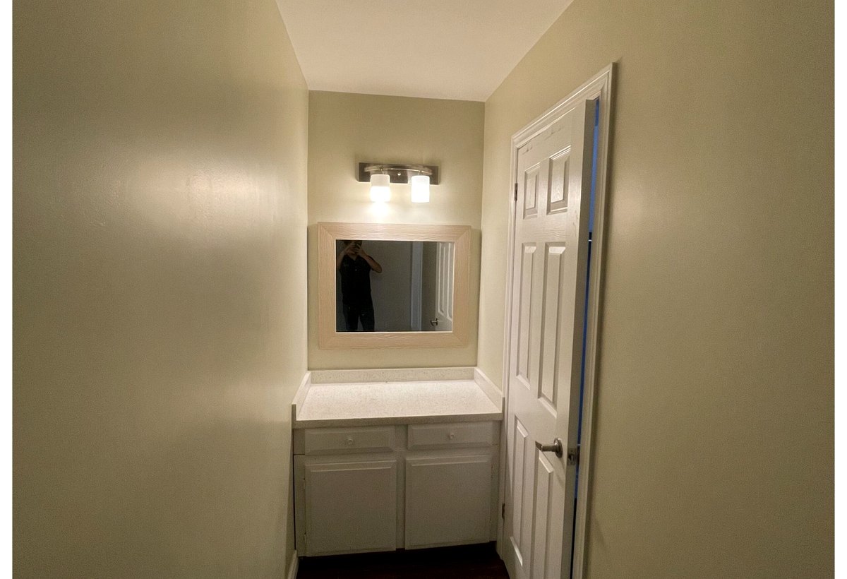 North York powder room before