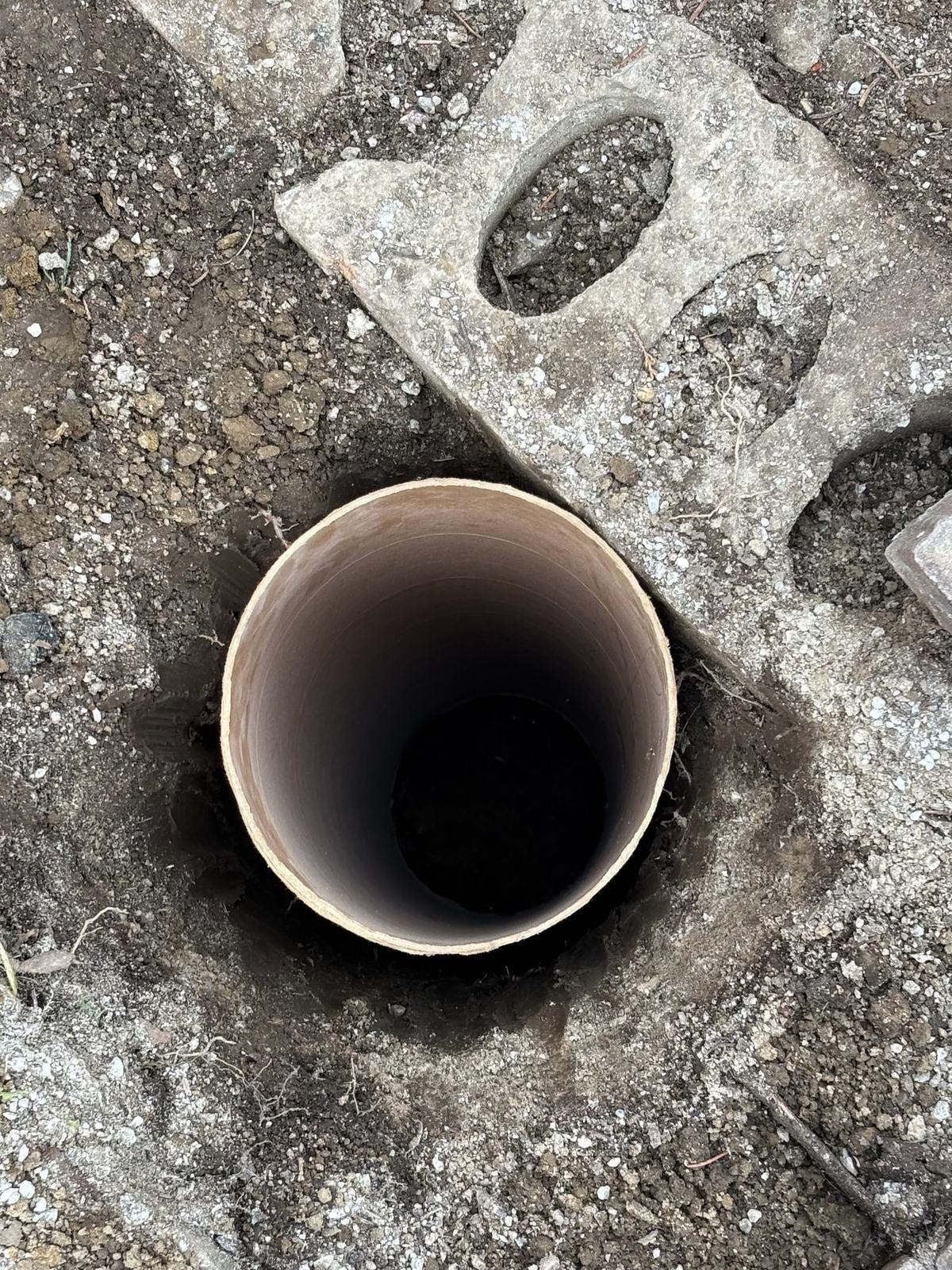 Footing tube placement