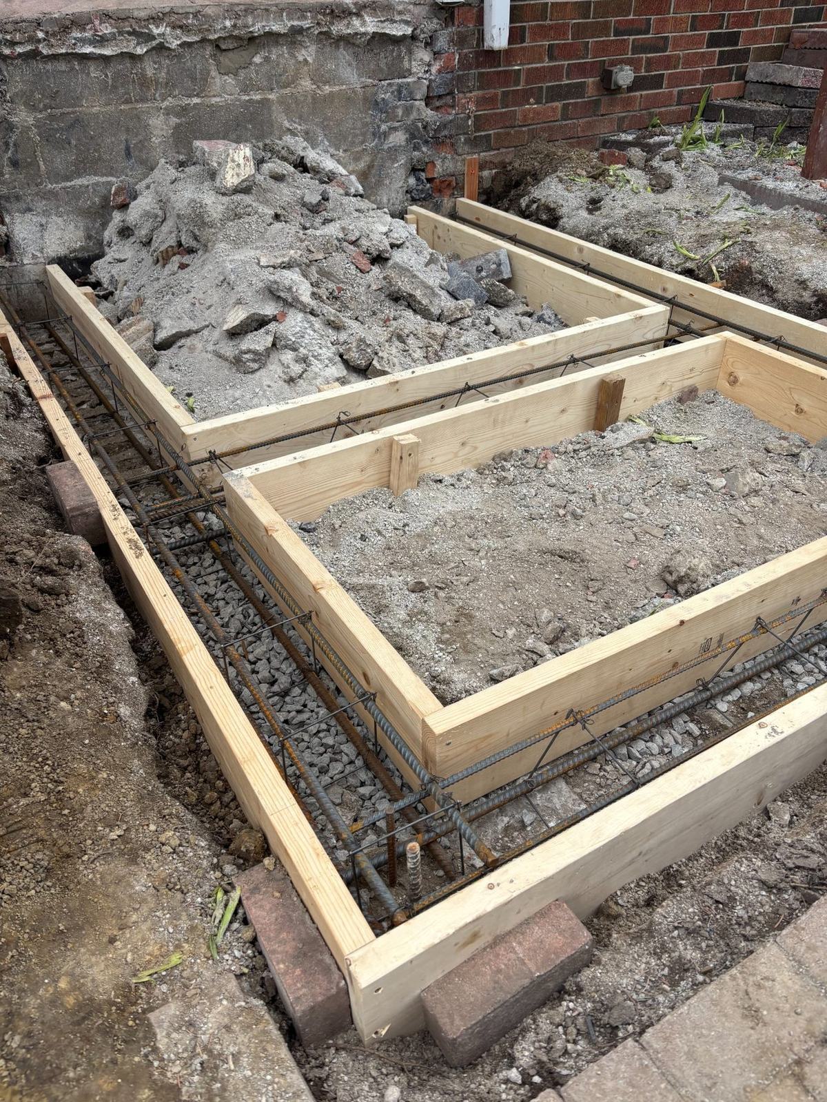 Rebar detail and pier opening
